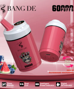 A pink vape device labeled 