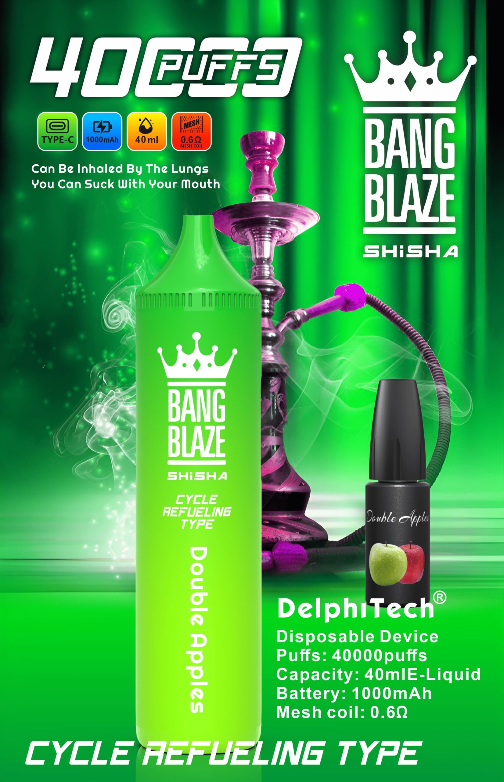 40ml oil disposable vape