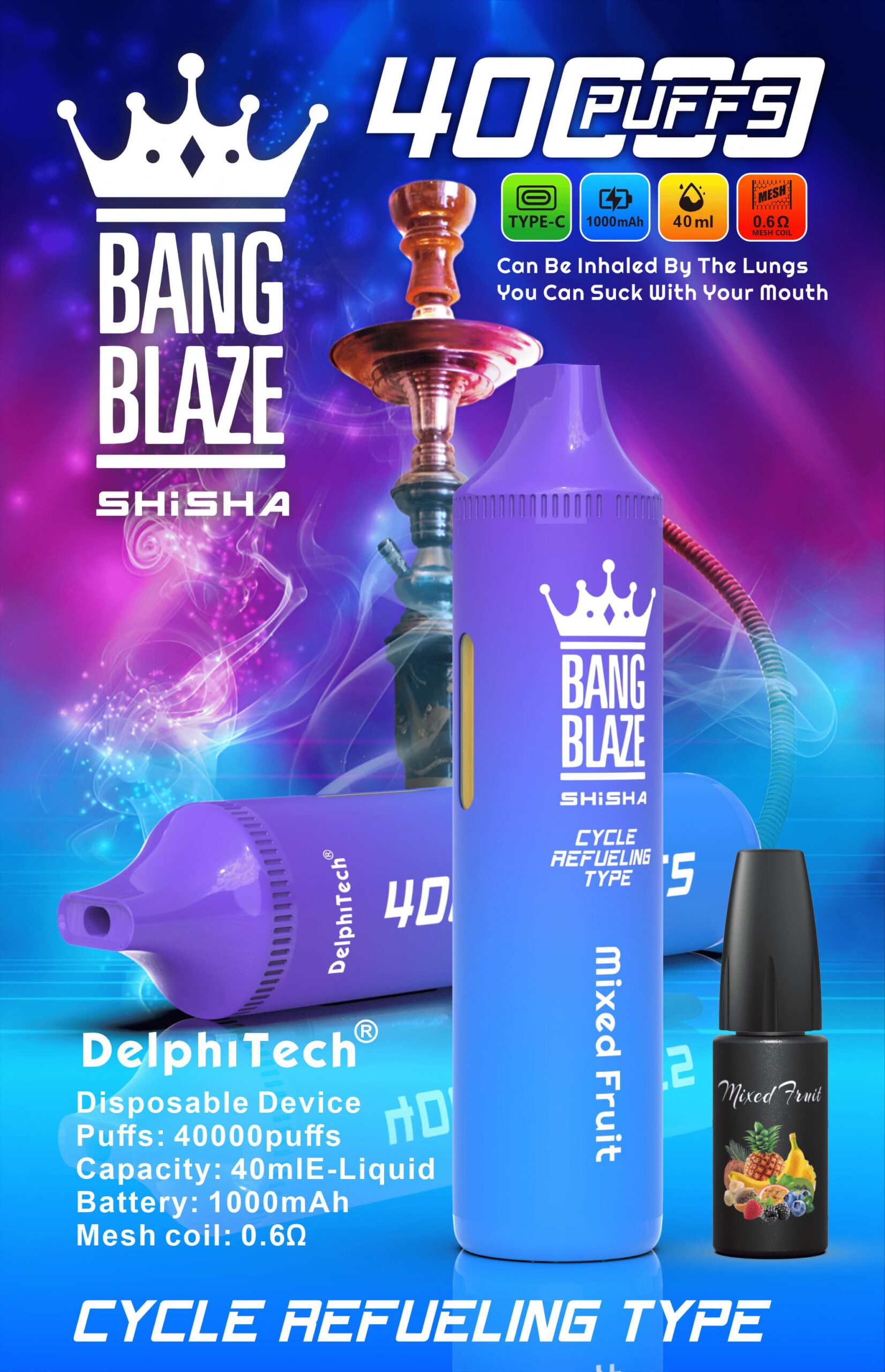 best 40k puff disposable vape 12 flavors