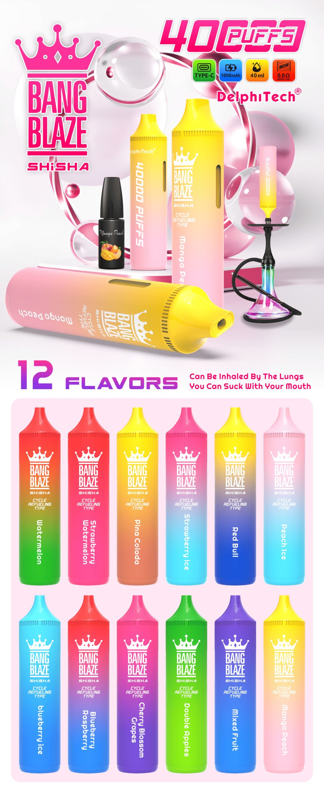 bang blaze 40k puffs disposable vape