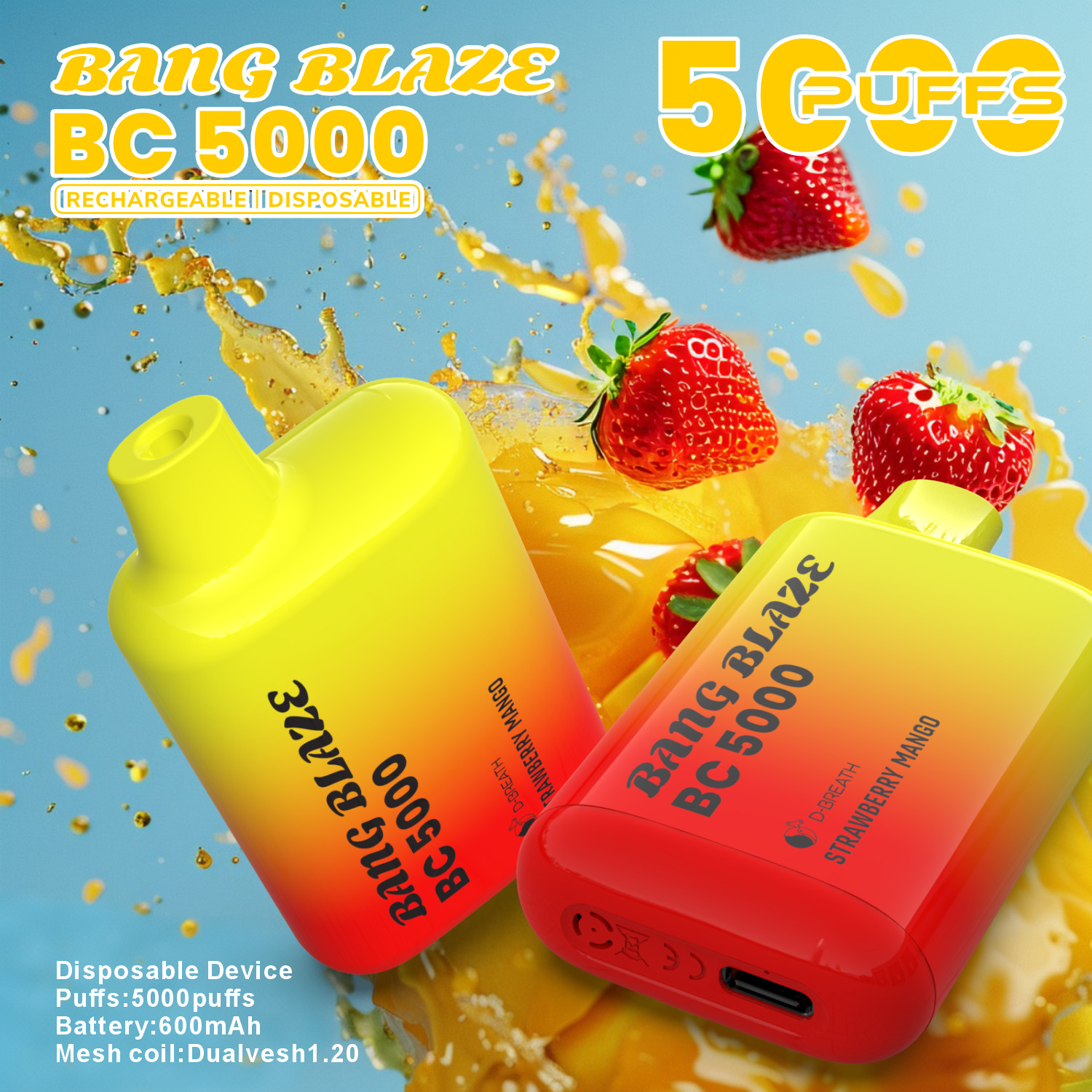 Bang Blaze BC5000 5000 Puffs 13mL Vape Pen