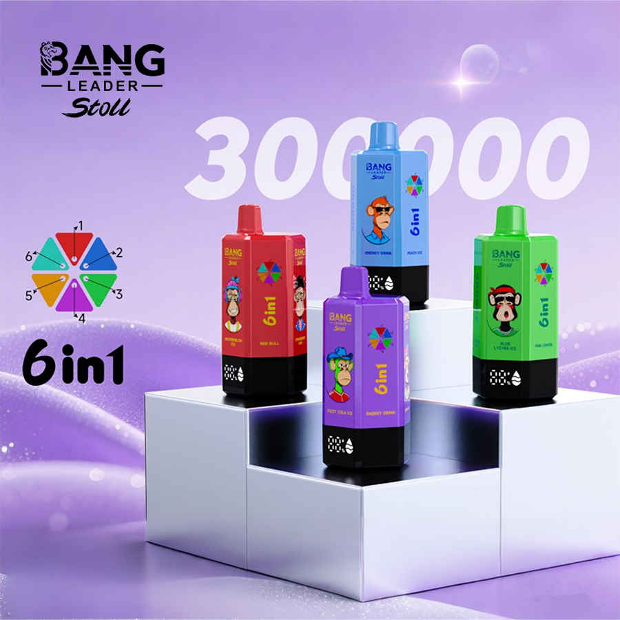 Bang Leader Stoll 300000 Puffs Vape – 6-in-1 Flavor System Ultra