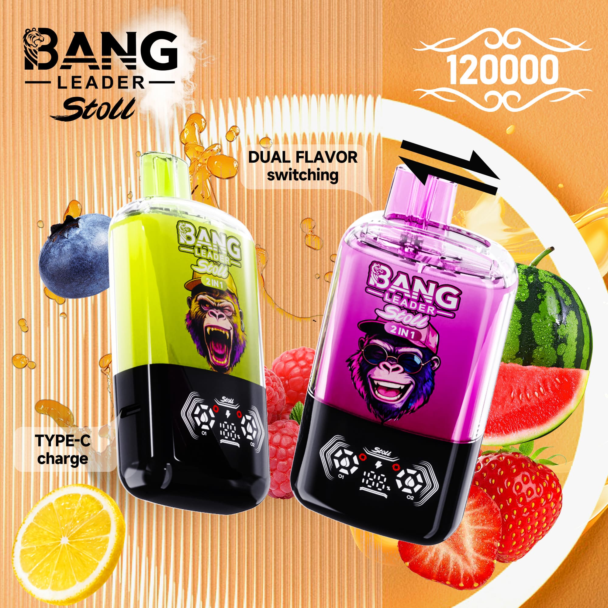 Bang Leader 120000 パフ 2-in-1 Vape – デュアル フレーバー システム