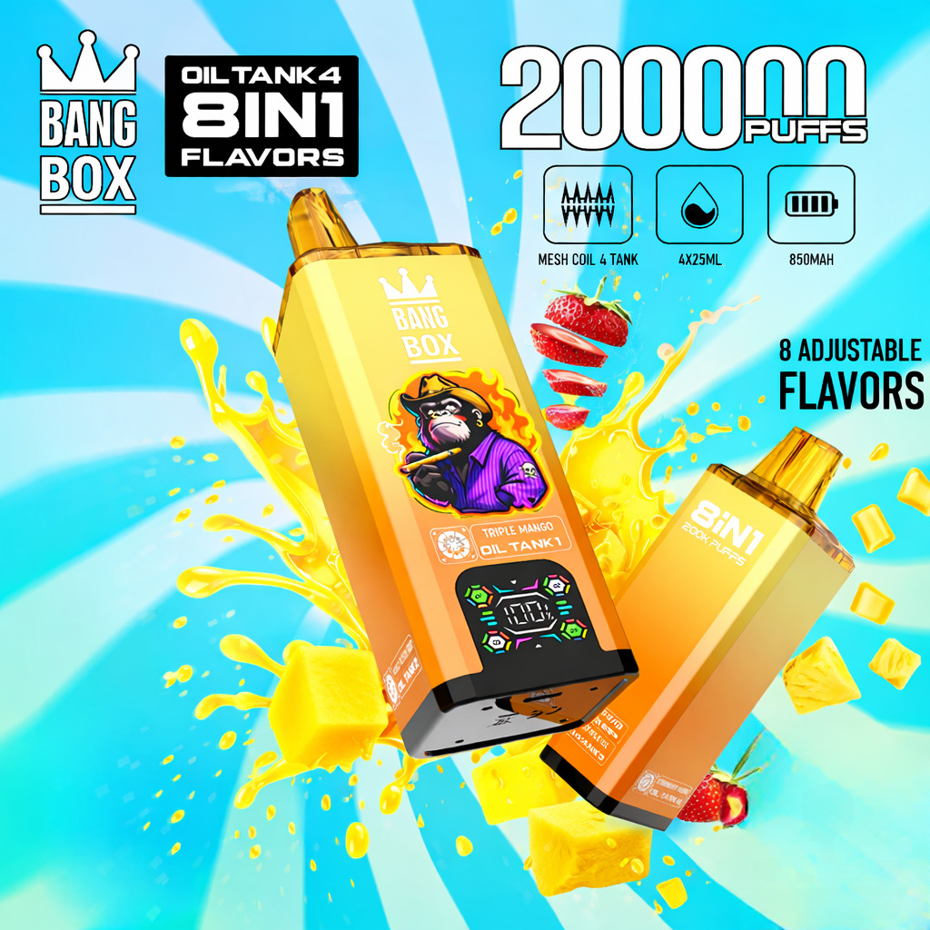 BANGKING 　める Bang Box 200000 Puffs 8-in-1 Vape – 200K Ultra Capacity | 8 Flavor