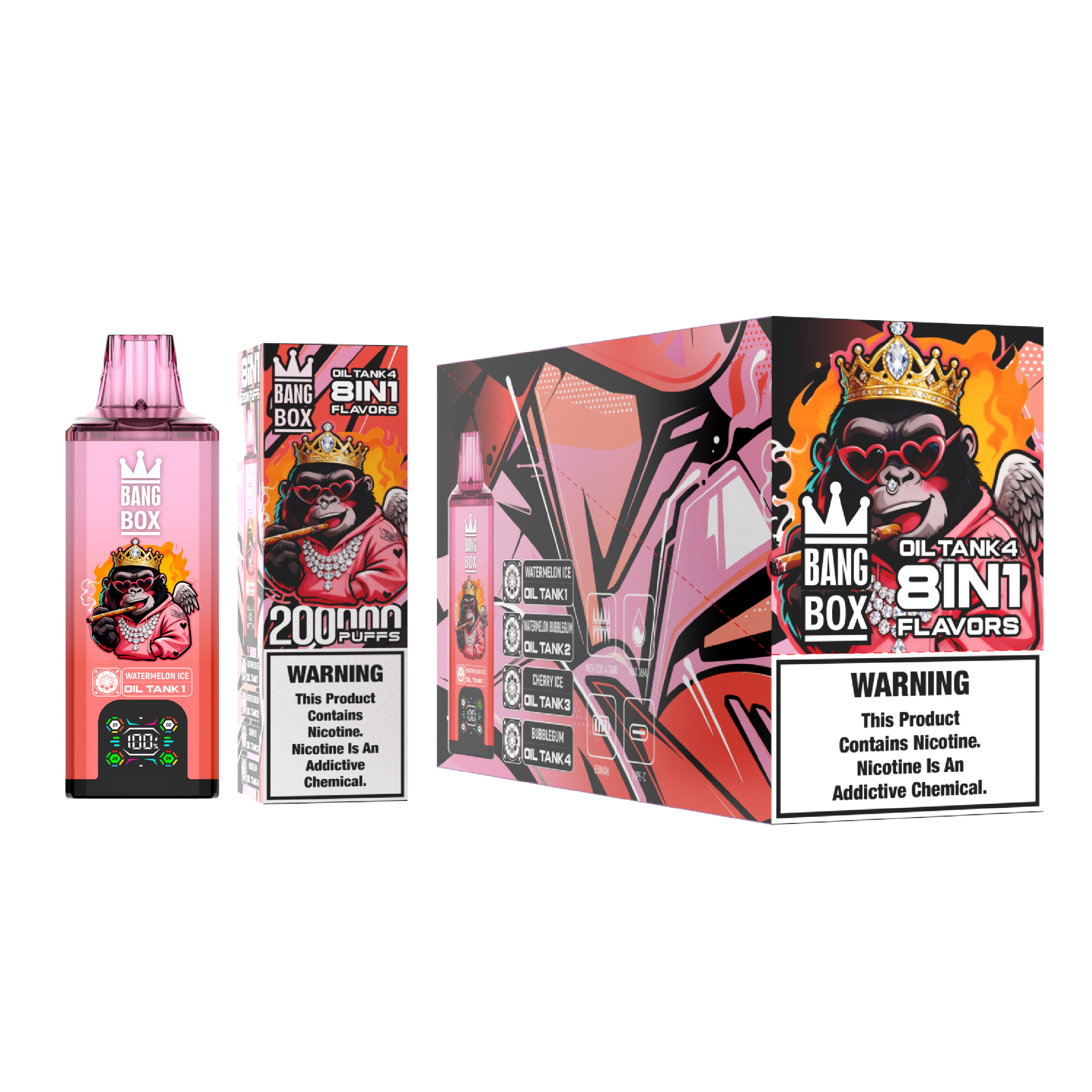 Bang Box 200000 Puffs 8-in-1 Vape – 200K Ultra Capacity | 8 Flavor
