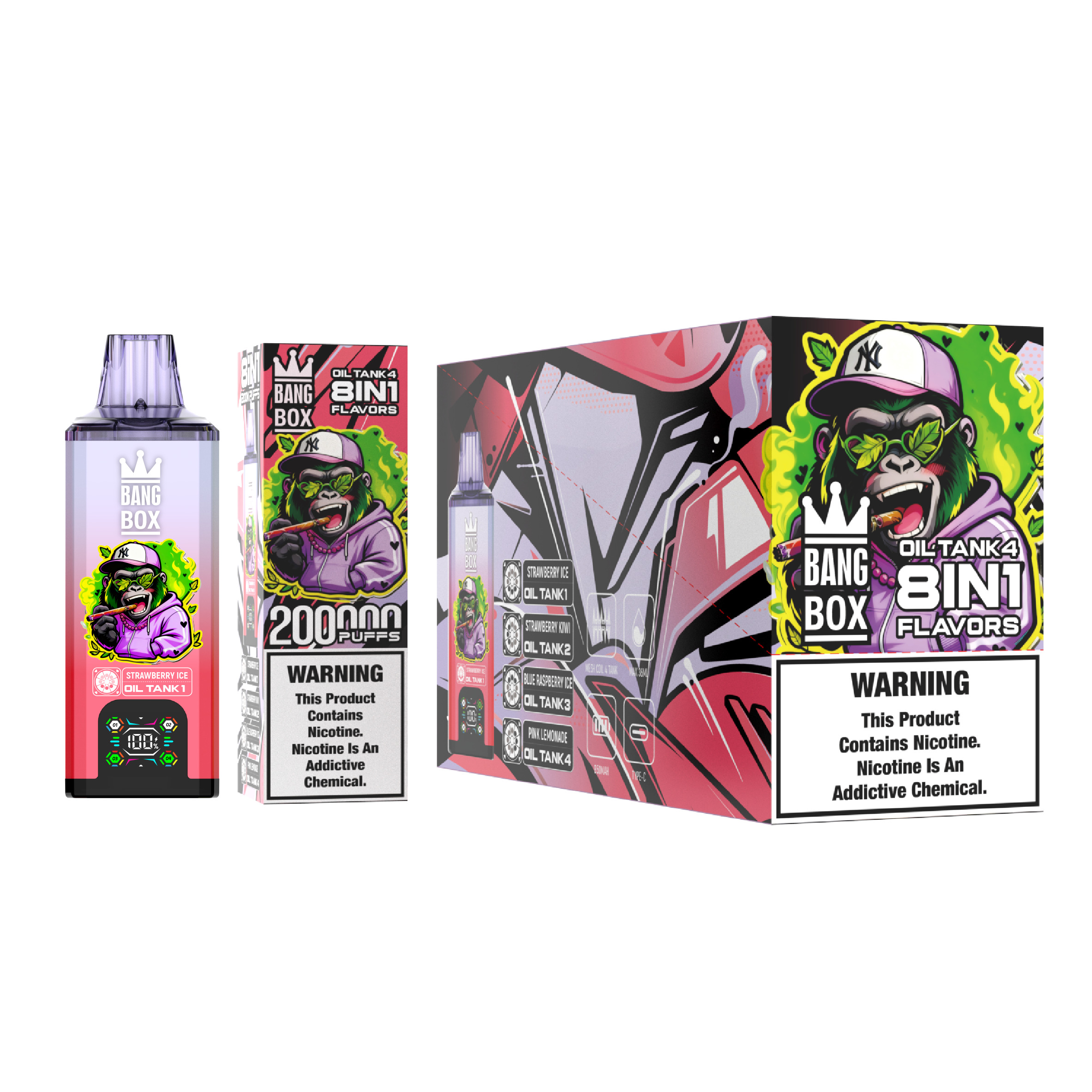 Bang Box 200,000 パフ 8-in-1 Vape – 200K 超容量 | 8 フレーバー