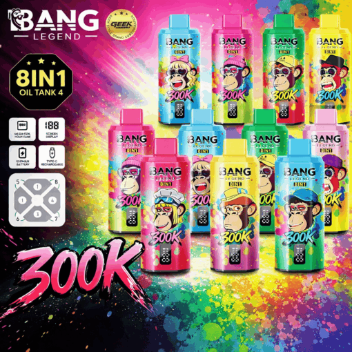 BANGKING 　わかめ Bang King 200K 8-in-1 Disposable Vape | 200,000 Puffs | Angry
