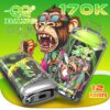 Appareils vape QQ Bang 170K au design singe cartoon, saveur Poire Pomme, double mesh 650mAh Type-C, 12 parfums disponibles